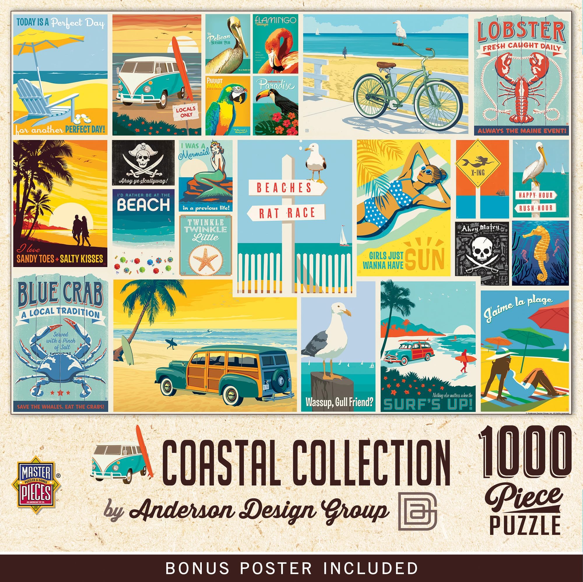 MasterPieces 1000 Piece Jigsaw Puzzle for Adults and Family - Coastal Collection- 19.25"x26.75"