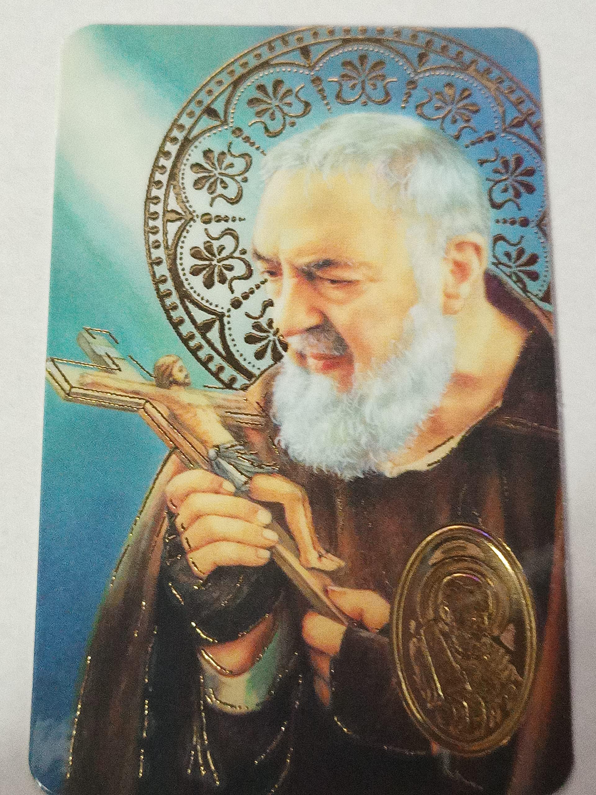St Pio Prayer Card Credit Card Size Padre Pio