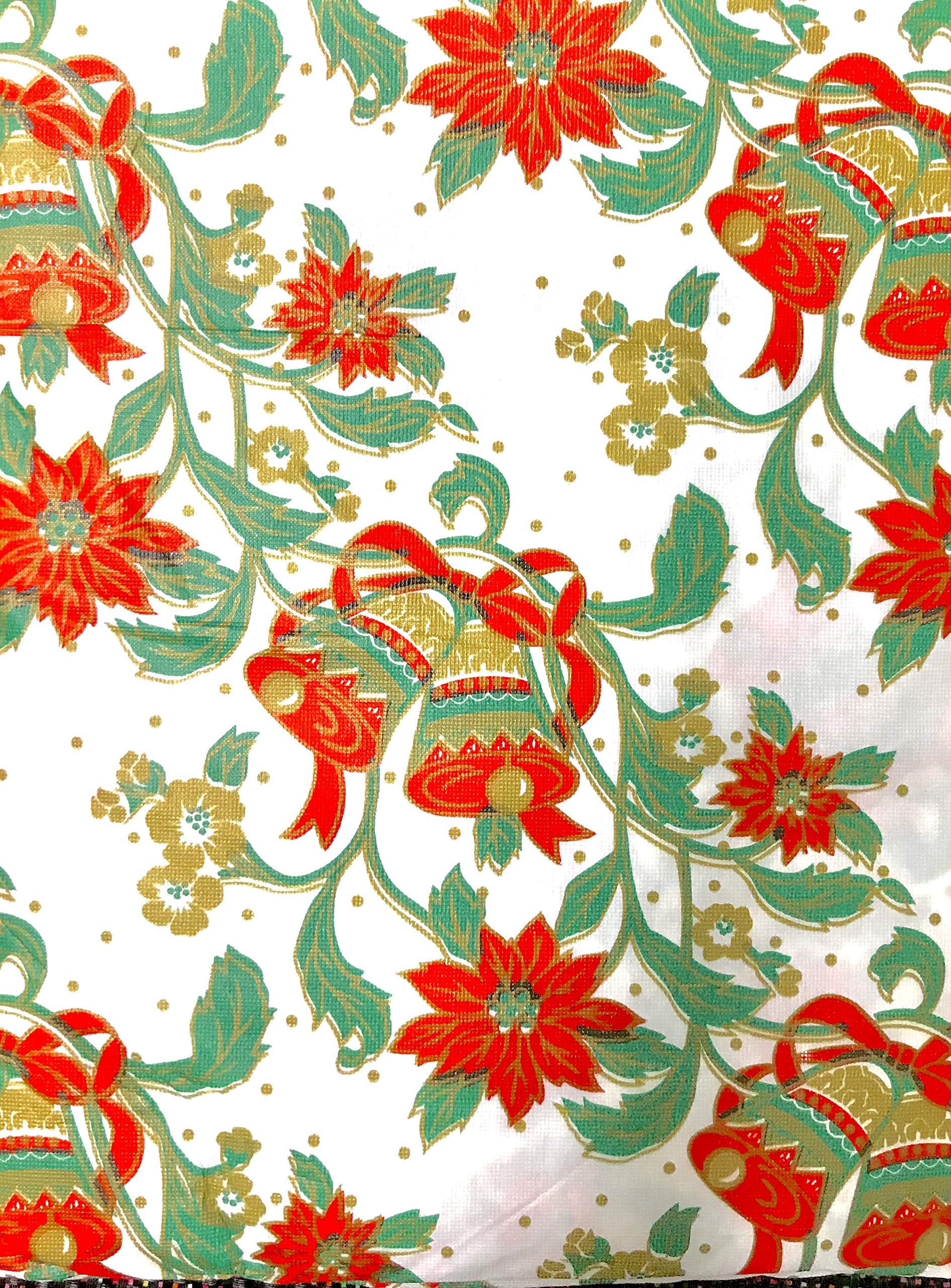 BESTLINENSTOYOU 2-Pack Tablecloth，Flannel Backed Vinyl PEVA Tablecloth Indoor/Outdoor(Red Green, 60"X102")