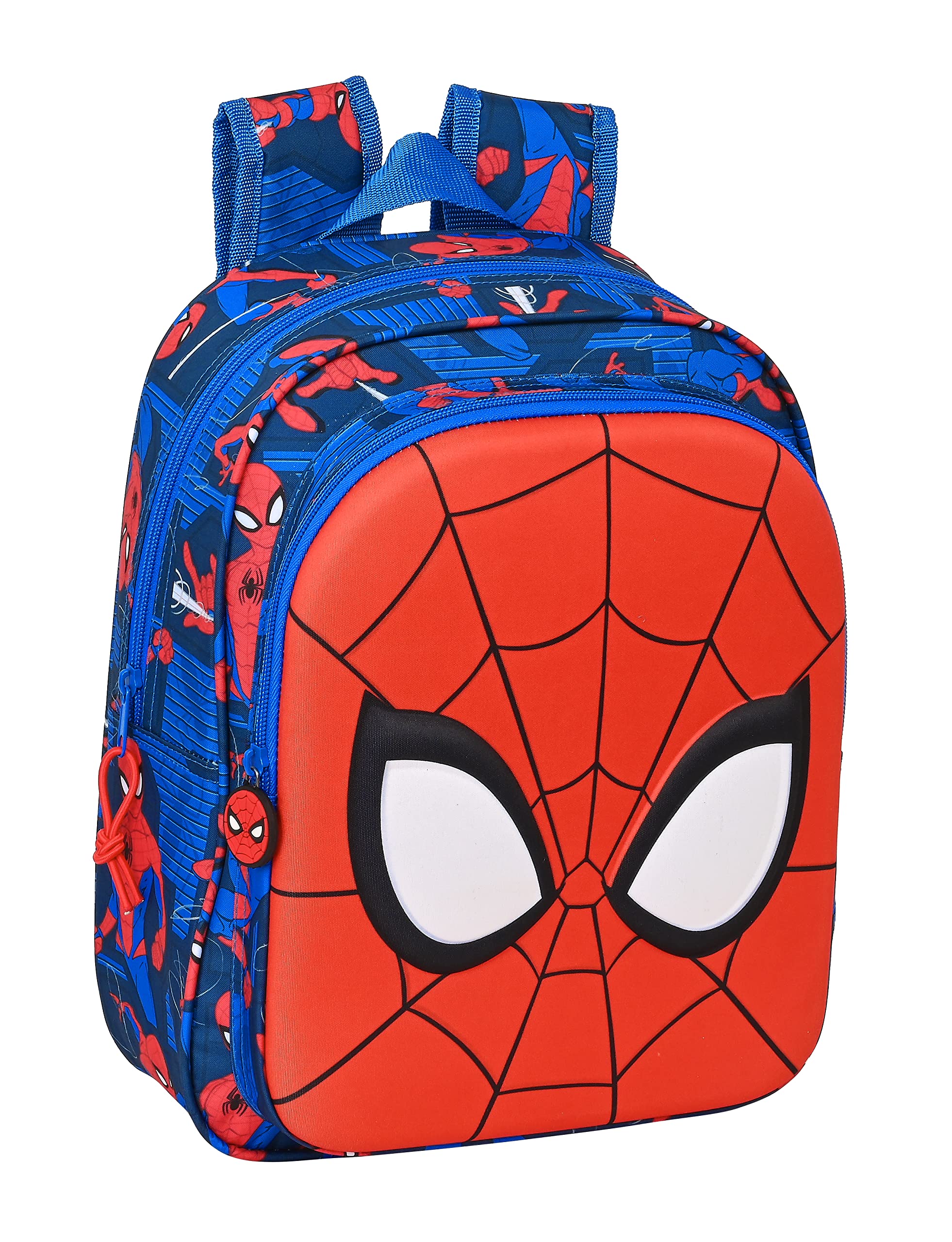 Safta MOCHILA INFANTIL ADAPT.CARRO BOLSILLO 3D SPIDER-MAN "GREAT POWER"