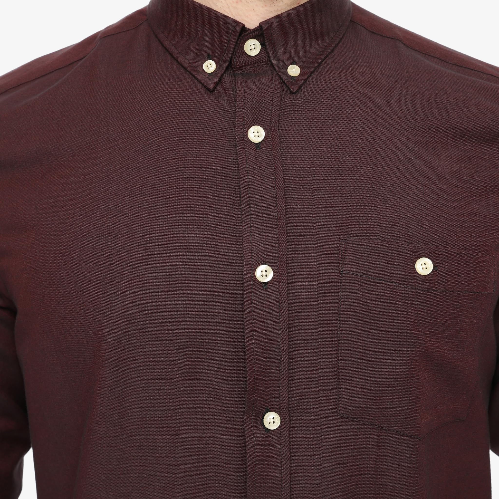 Xact Chemise Oxford à Manches Longues avec col boutonné pour Homme