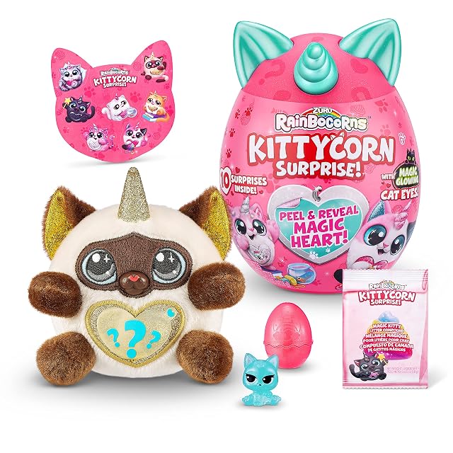 Foto 4 de 7 de Rainbocorns ZURU KITTYCORN Surprise - Huevo Sorpresa de Peluche de Gatito - 9259SQ1