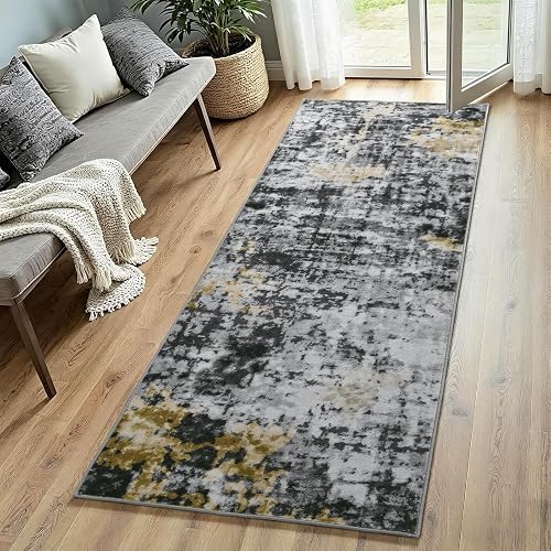 Enqinar Modern Abstract 3x5 Washable Rug