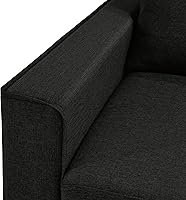 Vista 9 de HOMES: Inside + Out Bevis - Moderna seccional convertible para sala de estar y dormitorio, sofá en forma de L con tela de lino para apartamento