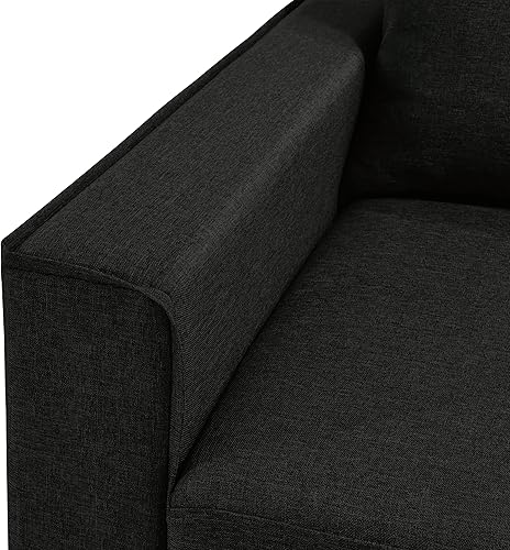 Miniatura 9 de HOMES Inside + Out Bevis - Moderna seccional convertible para sala de estar y dormitorio, sofá en forma de L con tela de lino para apartamento, sofá