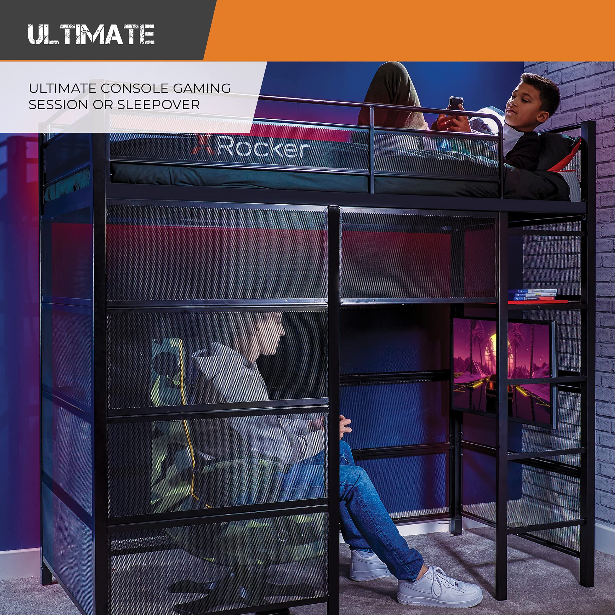 X Rocker Battle Den Gaming Bunk Bed, Black Buy Online in UAE at desertcart