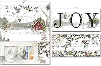 Vista 35 de Tarjeta de boda, con dos aperturas de tira para desgarrar, con ventana de plástico transparente que deja ver dinero, cheques o tarjetas de regalo