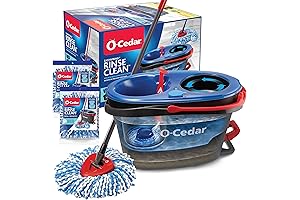 zolele mop: EasyWring RinseClean Microfiber Spin Mop & Bucket Floor Cleaning System...