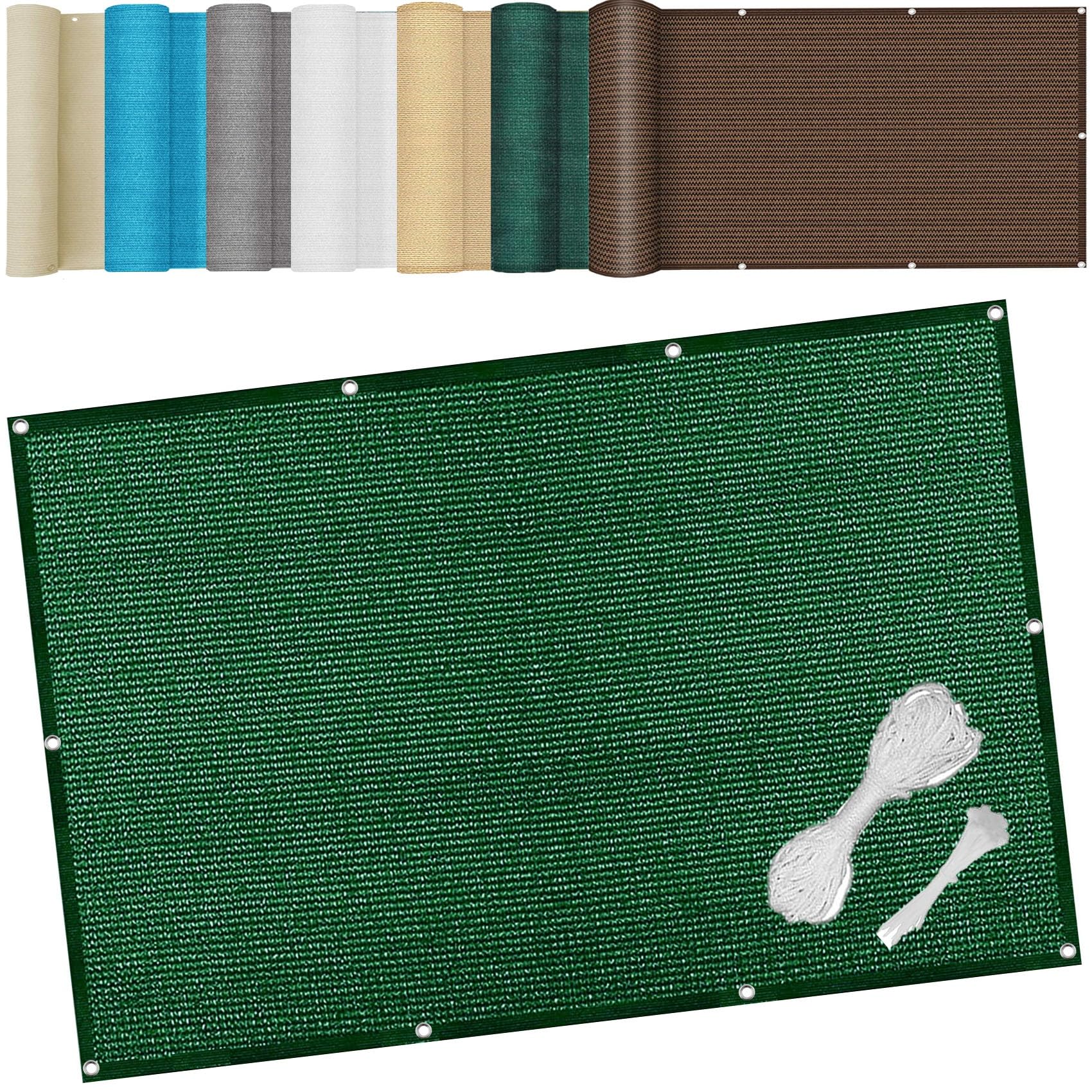 Voile d'ombrage rectangulaire contre les UV pour grand jardin