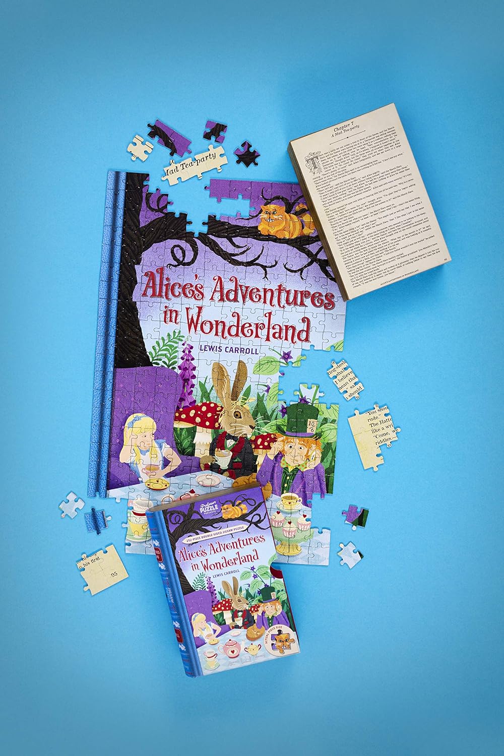 Professor PUZZLE Alice in Wonderland Jigsaw Puzzle - 252 Piece Double-Sided Jigsaw