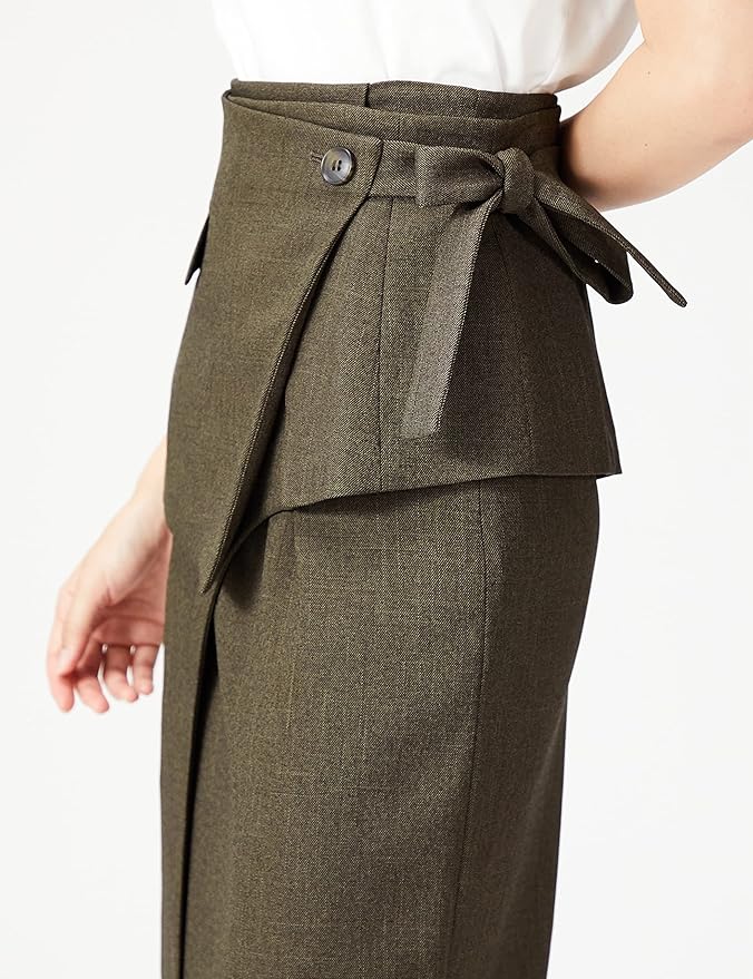 美品】フレイアイディー オーバー ラップ スリット スカート アシメ