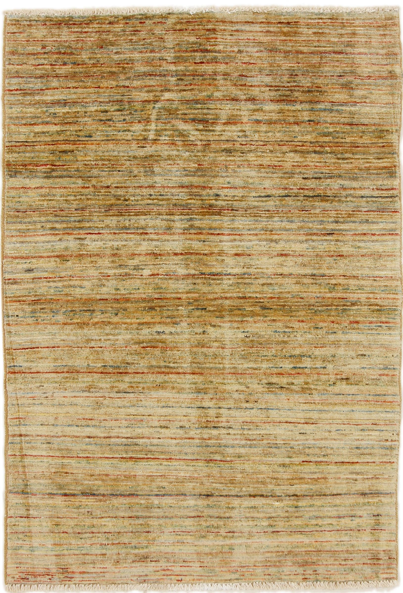 Tapis d'orient Mahra 103x145 cm moderne noué à la main tapis design en laine Pakistan