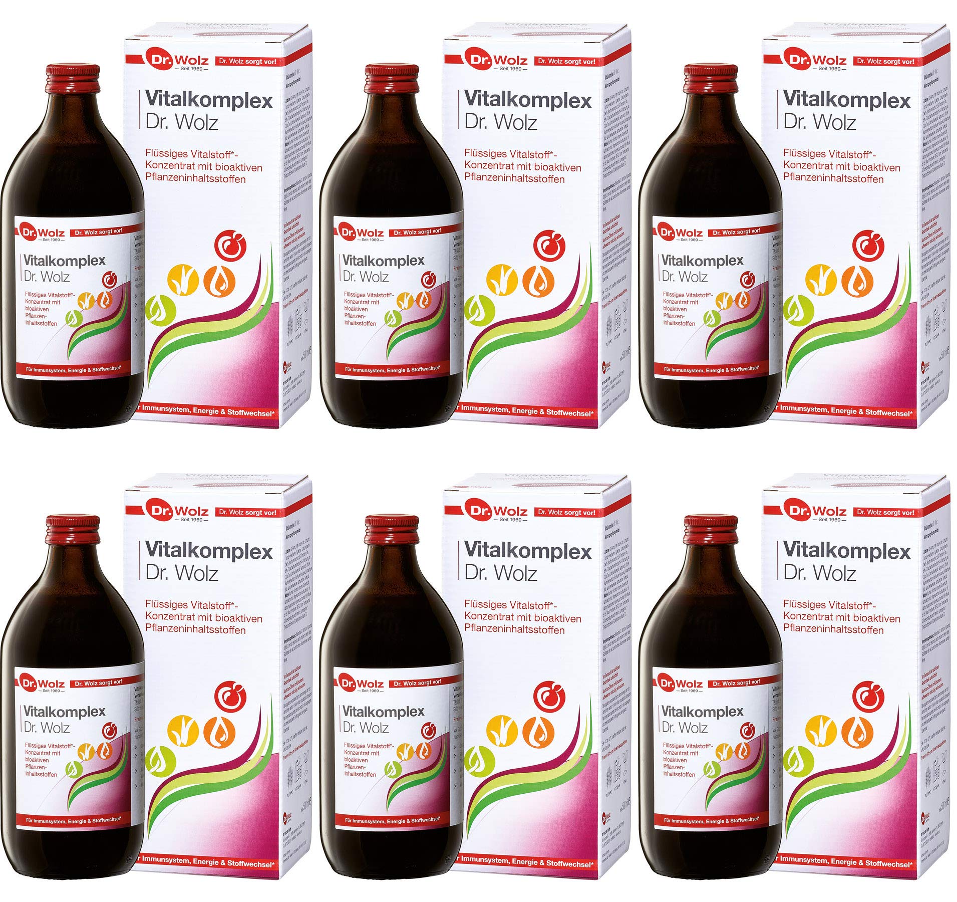 Dr. Wolz Vitalkomplex 3 L ( 6 x 500ml ) + 10 Hübner Proben