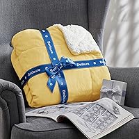 Vista 29 de Bedsure Manta de tamaño King de vellón sherpa para la cama, gruesa y cálida para el invierno, suave y mullida, grande, color lino, 108 x 90 pulgadas