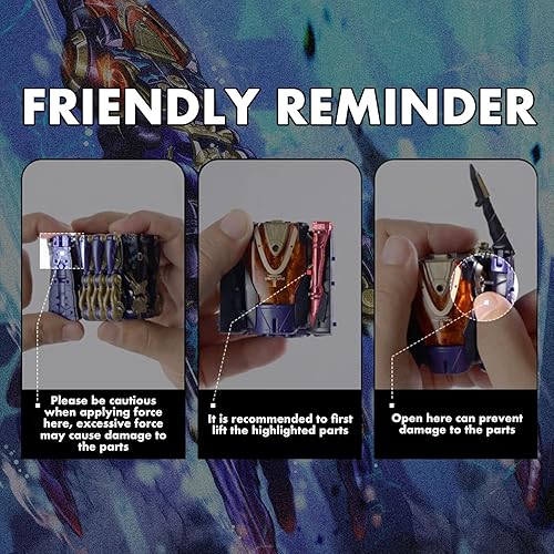 Miniatura 6 de 52TOYS BEASTBOX BB-52 DOWNSPIRAL - Figura de acción de juguetes de deformación, juguetes de conversión en mecha y cubo, regalo perfecto para fiesta