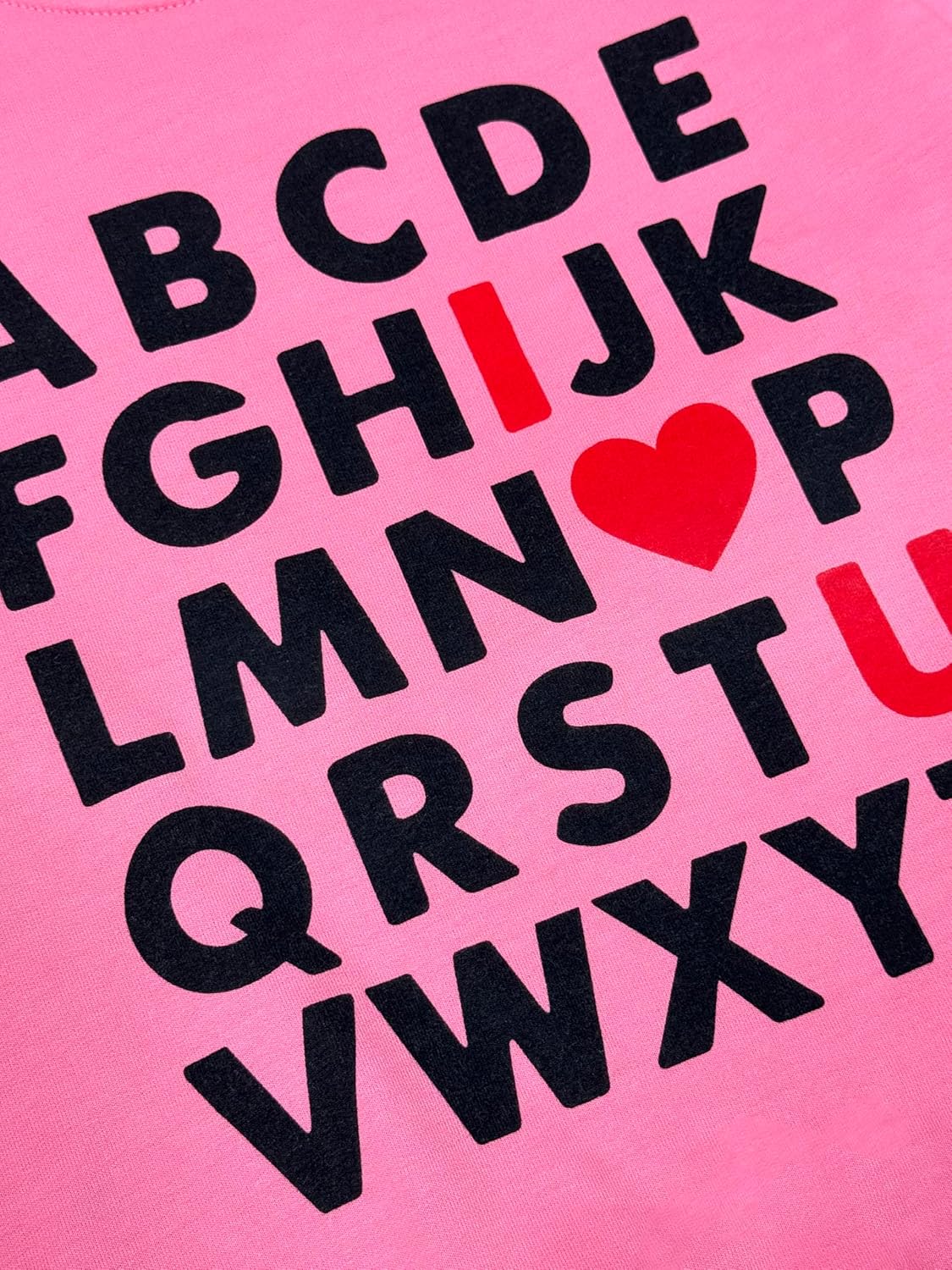 Mrocioa ABC I LOVE U Sweatshirt Toddler Boys Girls Shirt Kids Valentine's Festival Outfit Long Sleeve VDAY Tops - Image 6