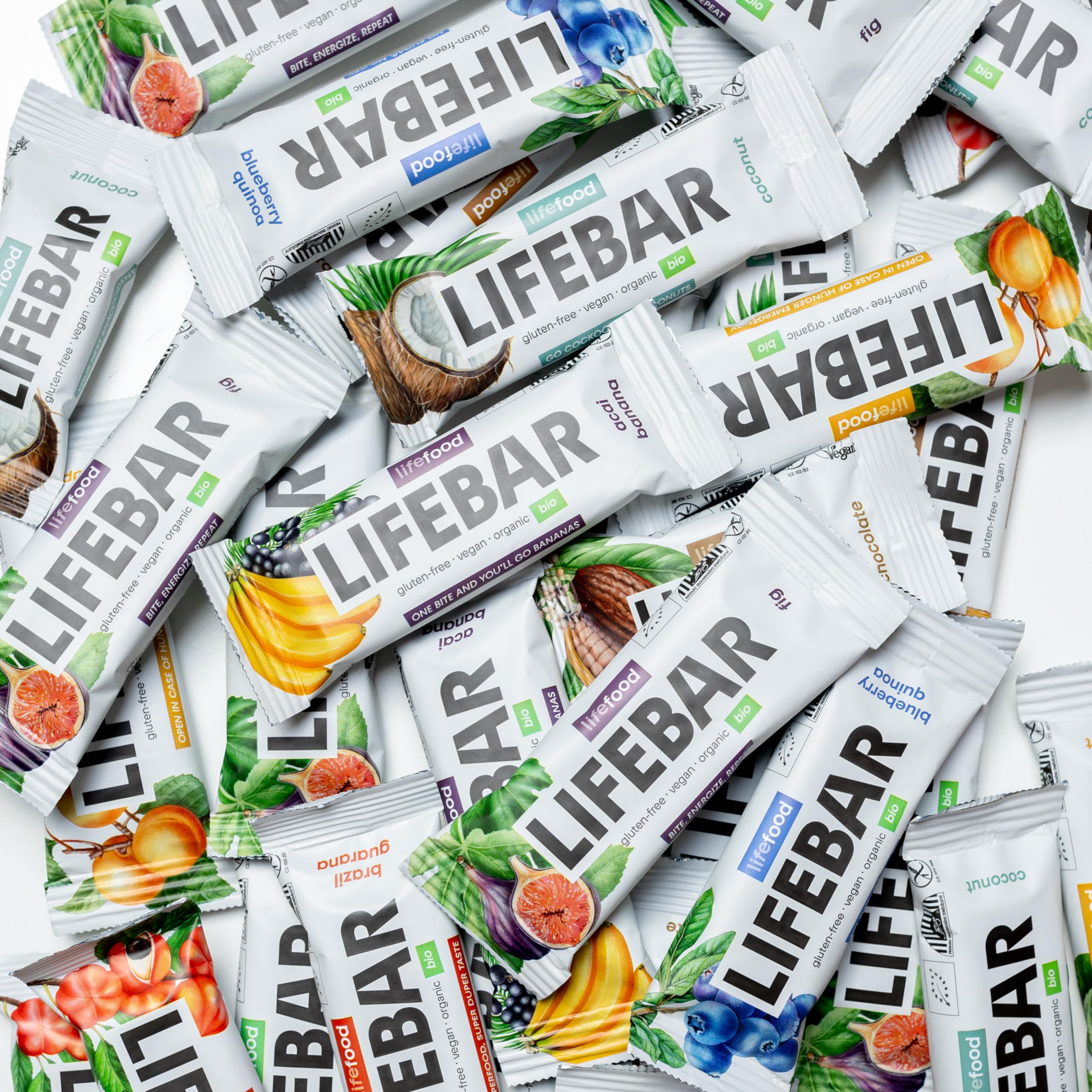 lifefood Lifebar Energieriegel, Vegan Sportriegel, RAW BIO Rohkost, Vegan, Glutenfrei, Laktosefrei,Ohne Zuckerzusatz, Biologisch angebaut - 15er Pack (15 x 40 g) (Chia Pistazie)