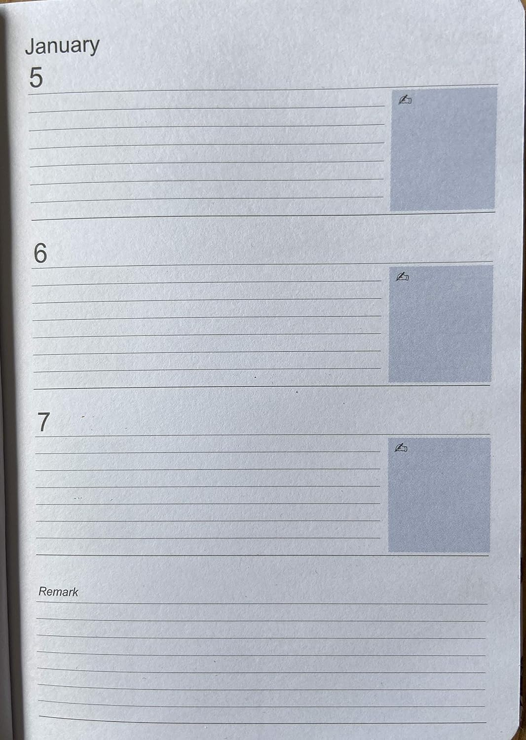 Maturi Viceni A6 Hardback Dates to Remember Dream Catcher Notebook with Gold Foil Detailing and Gloss Finish