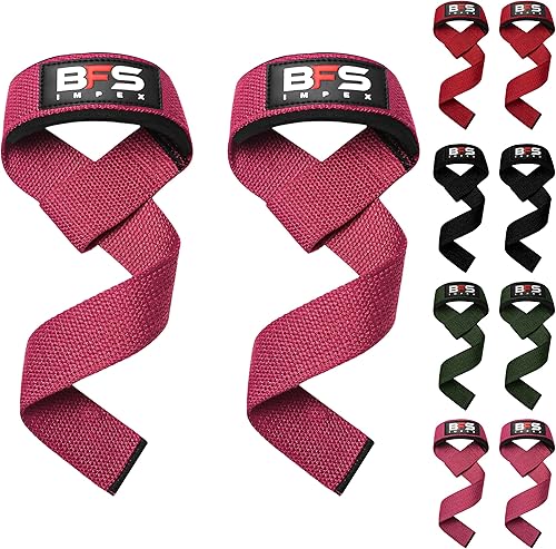 Correas de levantamiento para levantamiento de pesas, correas de algodón con acolchado de neopreno para hombres y mujeres, correas de muñeca para