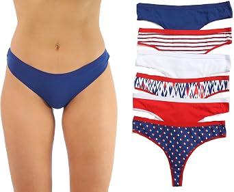 Just Intimates Cotton Panties Underwear Pack of 6
