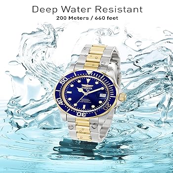 未使用✨インビクタ　プロダイバー　ゴールド　クリスタル　クォーツ　ステンレス Amazon.co.jp: [インビクタ] 腕時計 Pro Diver 石英 48mm ケース