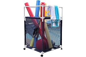 Essentially Yours Rolling Pool Noodle Storage Organizer Bin