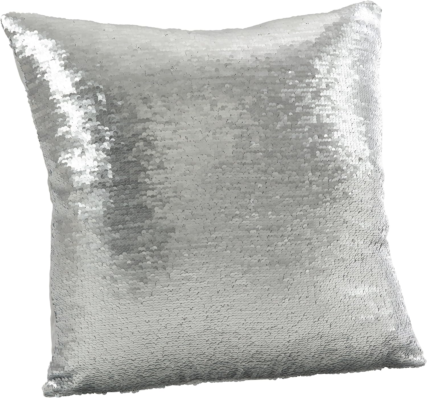 SARO LIFESTYLE Reversible Sequin Mermaid Poly Filled Throw Pillow