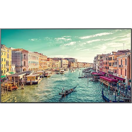 SAMSUNG Business QE82R 82 inch 4K UHD 3840x2160 LED Commercial Signage Display for Business with HDMI, Wi-Fi, and 3-Year Warranty, 350 nit (LH82QEREBGCXGO), Black