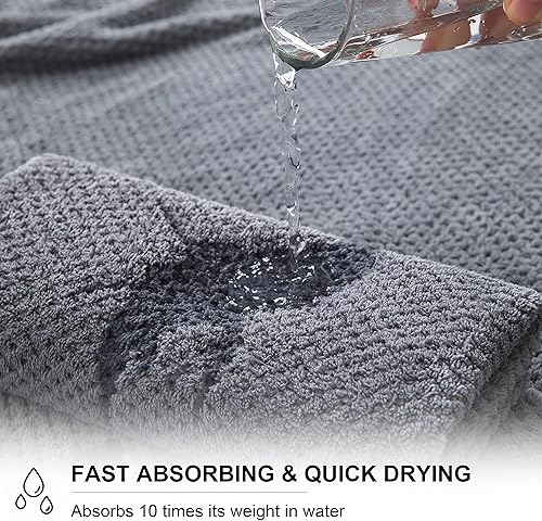 Miniatura 2 de Juego de toallas de baño extragrandes de 35 x 70 pulgadas, juego de toallas de gran tamaño altamente absorbentes, microfibra jumbo, secado rápido,
