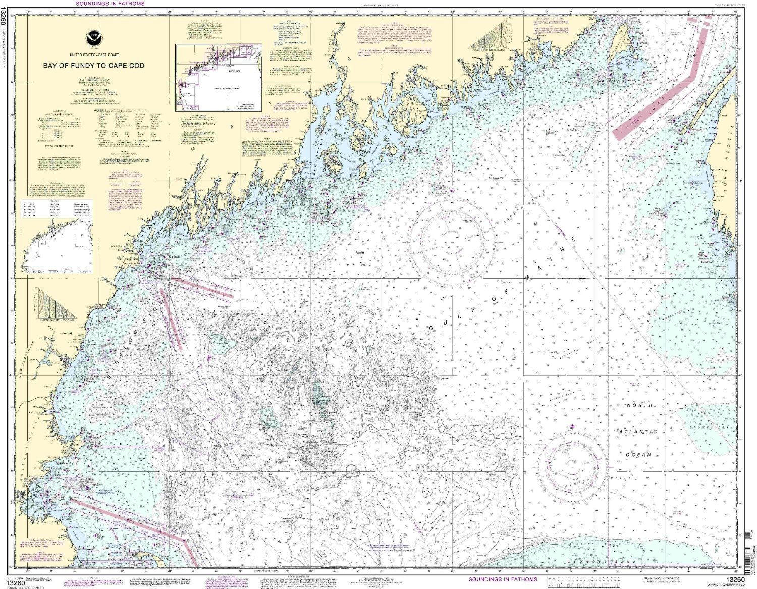 NOAA Chart 13260: Bay of Fundy to Cape Cod