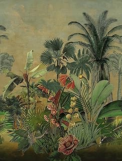 Mr. Kate Hilo Tropical Island Tapestry Peel and Stick Mural, RMK12779MW