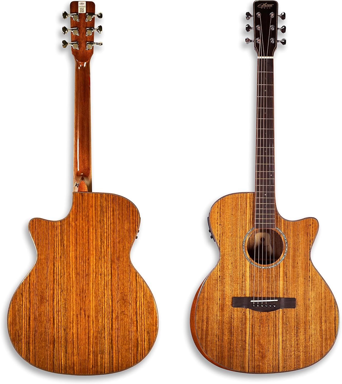 41" Electric Acoustic Guitar Top Solid Walnut Back&Side Walnut Mahogany Ncek D-102HC