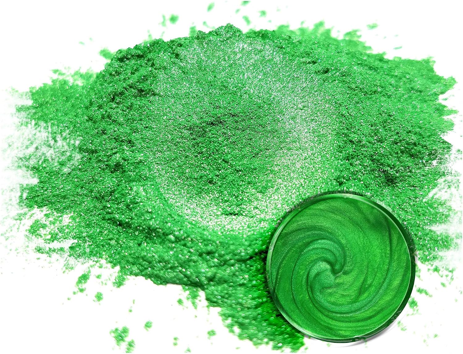 Eye Candy Pigments Premium Green Mica Powder - Imperial Jade (25gr) - for Epoxy, Resin, Soap, Paint, Woodworking, Acrylic Pouring, Bath Bombs, Fishing Lures - DIY Arts and Crafts Additive