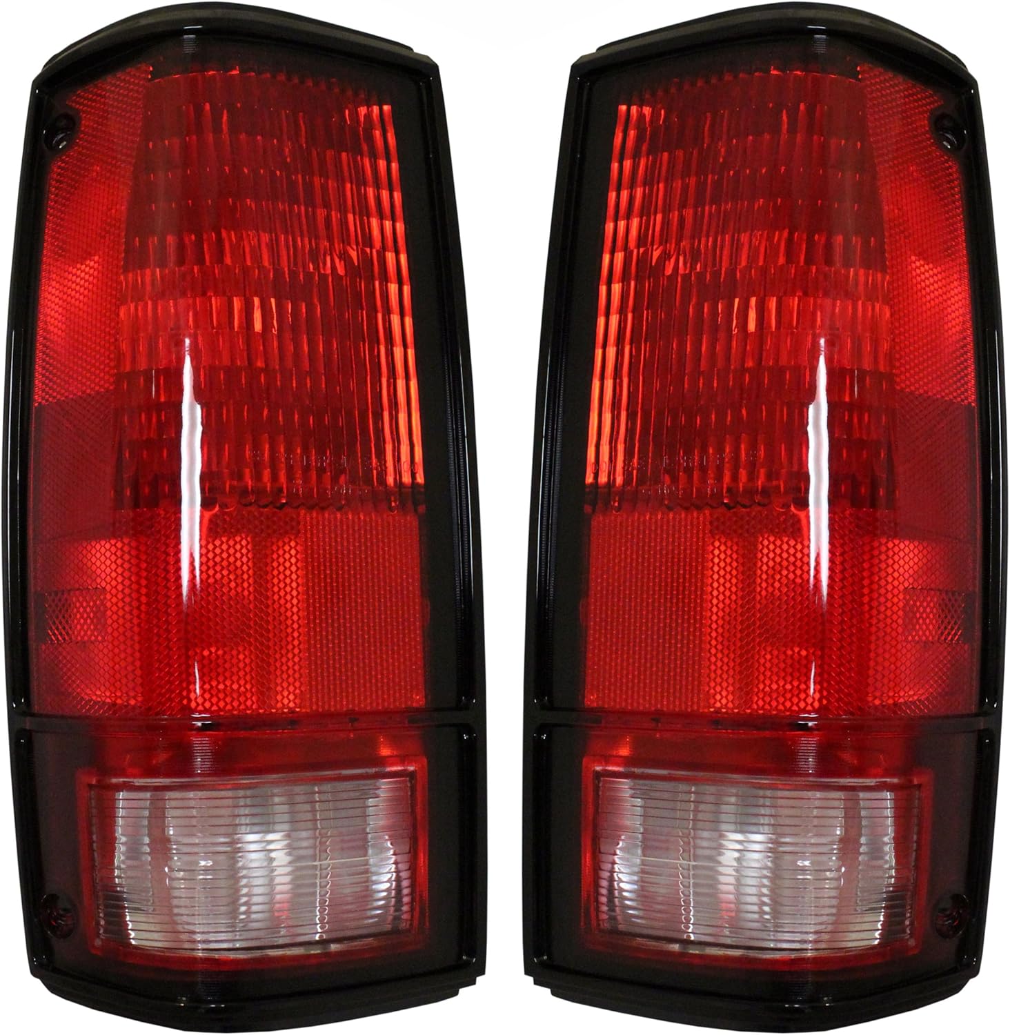 EPIC LIGHTING Tail Lights w/o Bezel Assembly Replacement for 82-93 S10 82-90 S15 91-93 SONOMA [ GM2800106 GM2801106 915709 915710 ] Pair