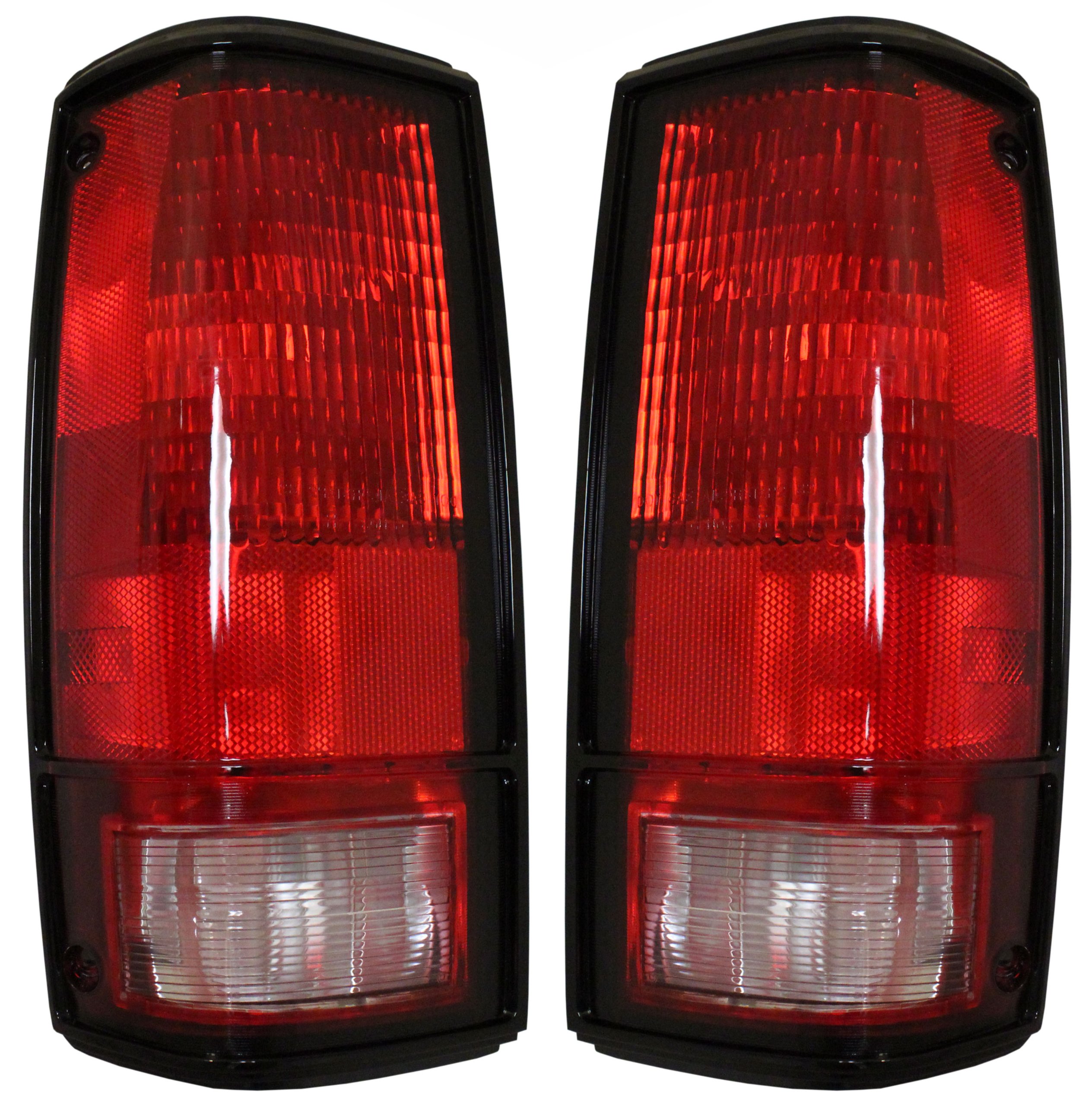 EPIC LIGHTING Tail Lights w/o Bezel Assembly Replacement for 82-93 S10 82-90 S15 91-93 SONOMA [ GM2800106 GM2801106 915709 915710 ] Pair
