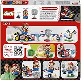 LEGO Mario Kart – Interactive Mario & Standard Kart - Toy Race Course with a Car, 3 Figures, a Podium & Barriers - Gamer Gift for 7+ Year Old Boys & Girls - 72043 - 13