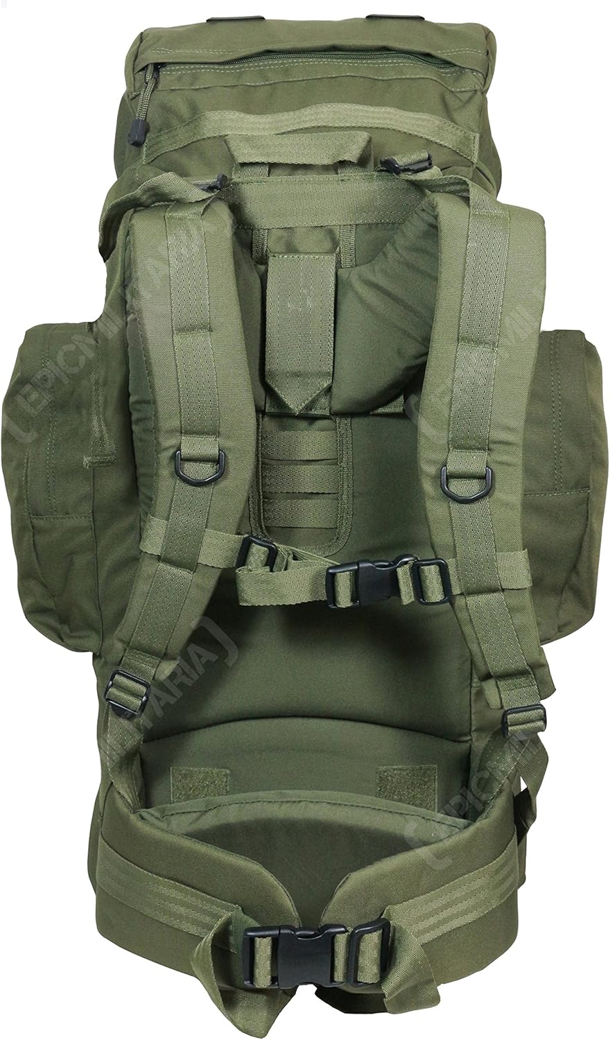 Mil-Tec 88L Recon Military Army Rucksack Hiking Pack in Black, Olive and Flecktarn Camo (Internal Frame)