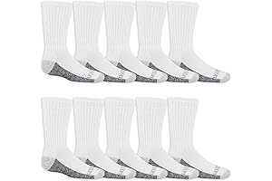 Dual Defense Crew Socks for Boys 12-14 years old