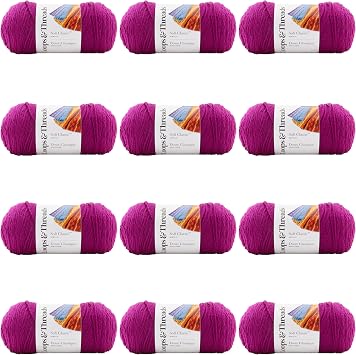 MICHAELS Bulk 12 Pack: Soft ClassicTM Solid Yarn by Loops & Threads