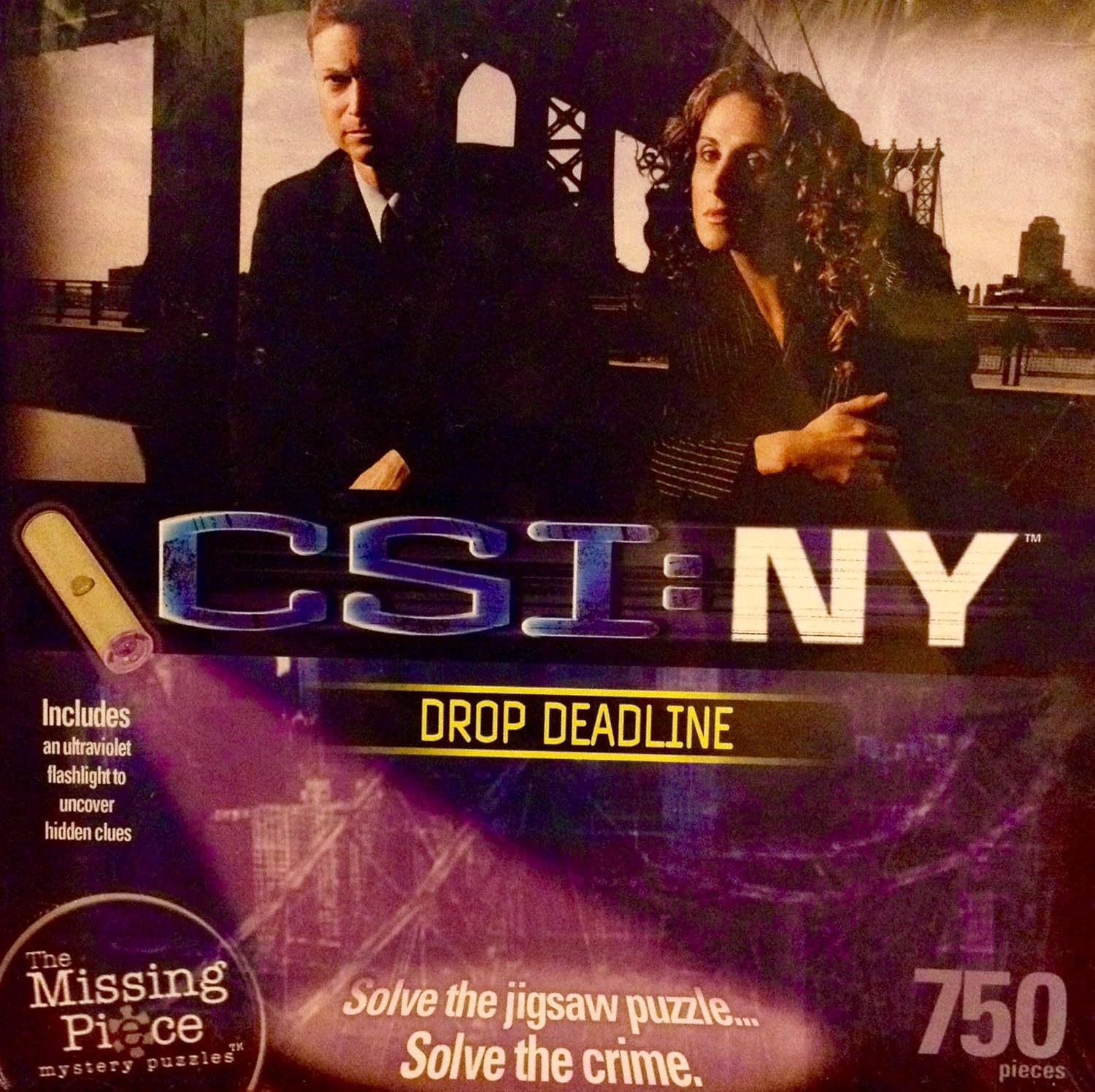 CSI: NY 750 Pc Mystery Puzzle ~Drop Deadline