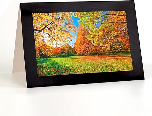 Miniatura 7 de Better Office Products Tarjetas de notas con marco de fotos para fotos de 4 x 6 pulgadas, borde negro, paquete de 50, insertos de fotos con sobres