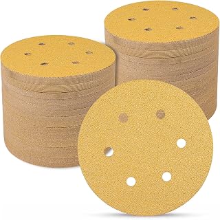 70 Stück Schleifpapier 150 mm Klett 6 Loch 40 Körnung