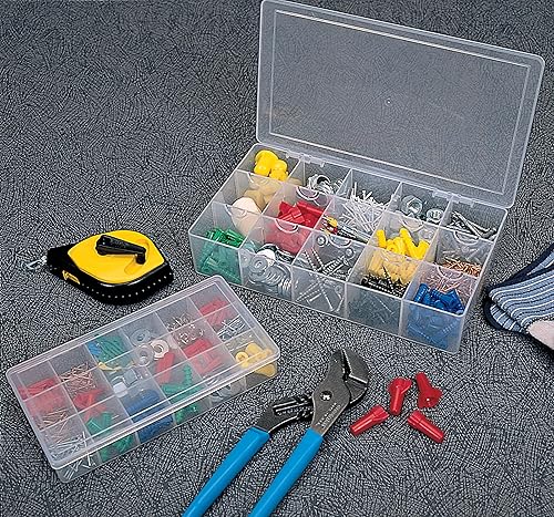 Miniatura 2 de Akro-Mils 96352A - Caja de almacenamiento portátil de plástico para piezas, cajas de organización de hardware y manualidades con tapa con bisagras y