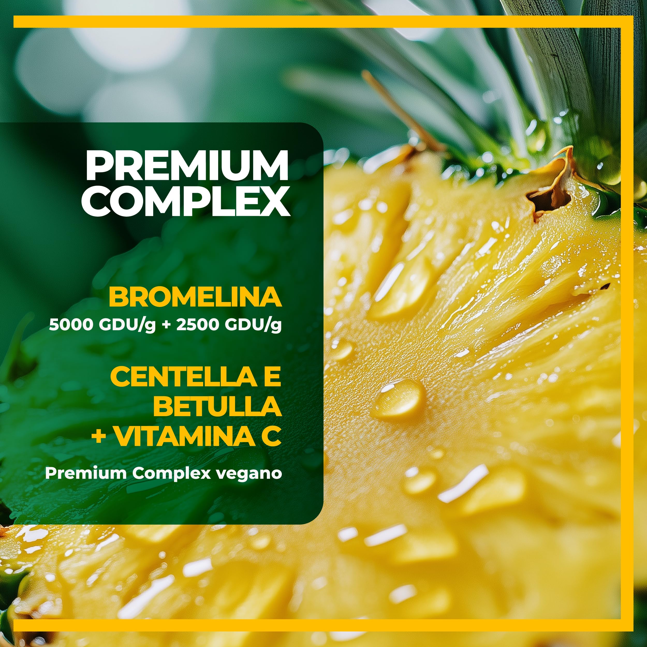 Symbeauty Bromelina Forte 240 Cpr (8 mesi) Drenaline 2500+5000 GDU | Betulla, Centella, Vitamina C | Vegano - Made in Italy - 4