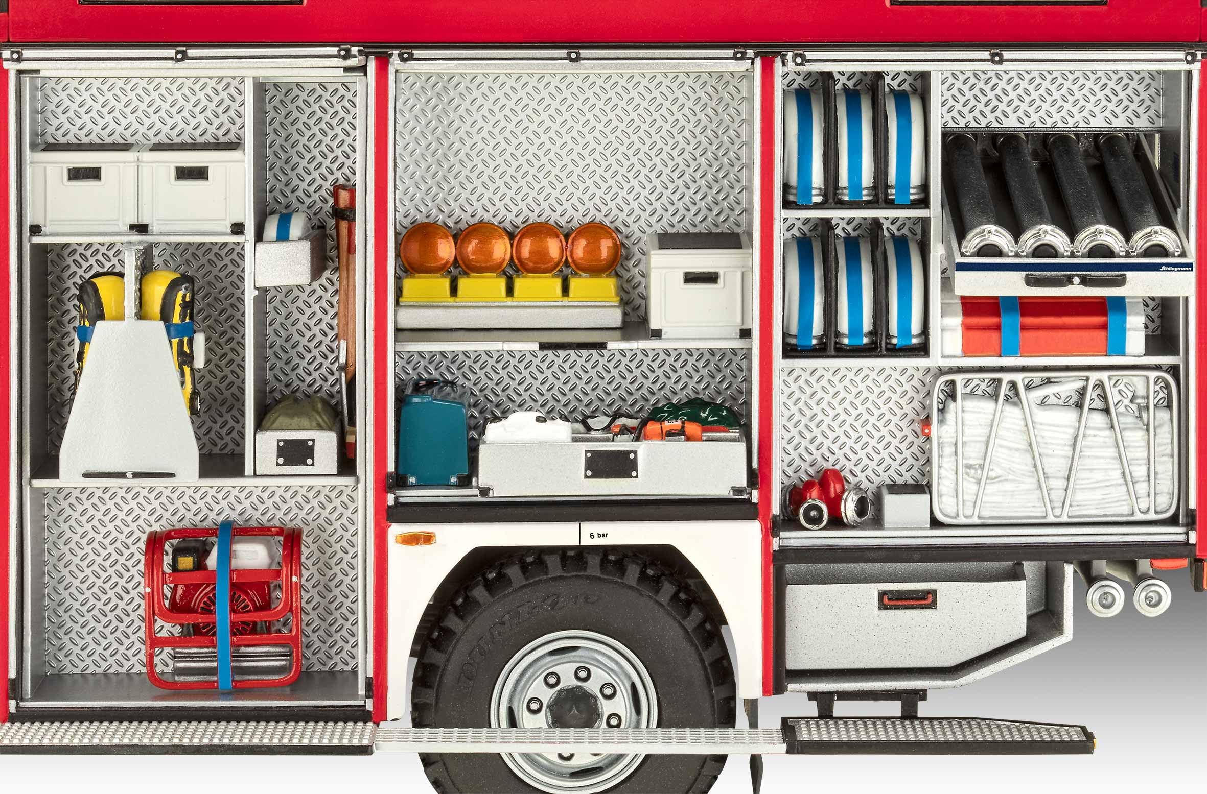 Revell Modellbausatz 07586 - Schlingmann TLF 16/25 Mercedes Benz Atego 1529 AF en Escala 1:24