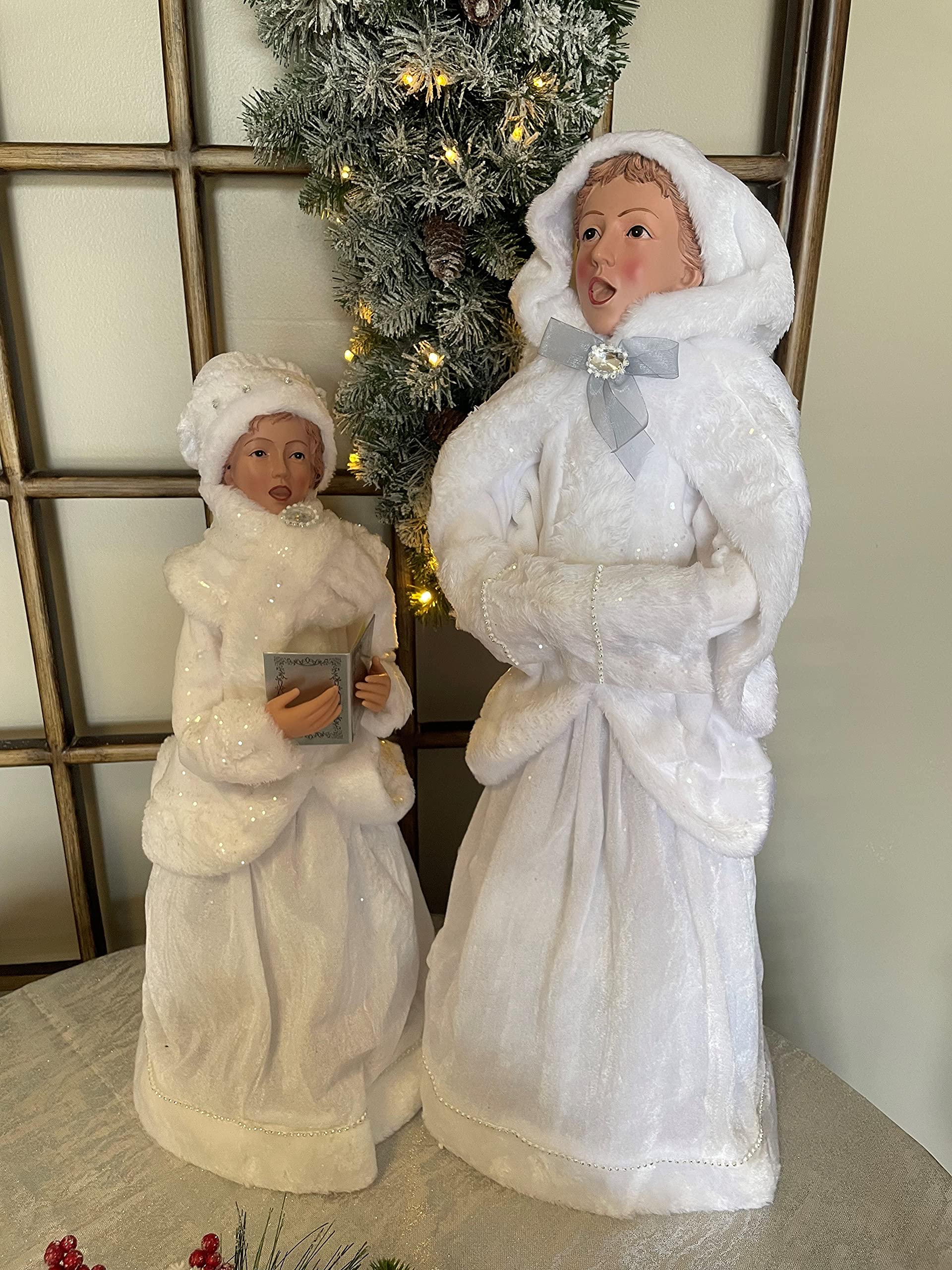 Amazon.com: Regency Frost White Carollers Set 4 : Home & Kitchen