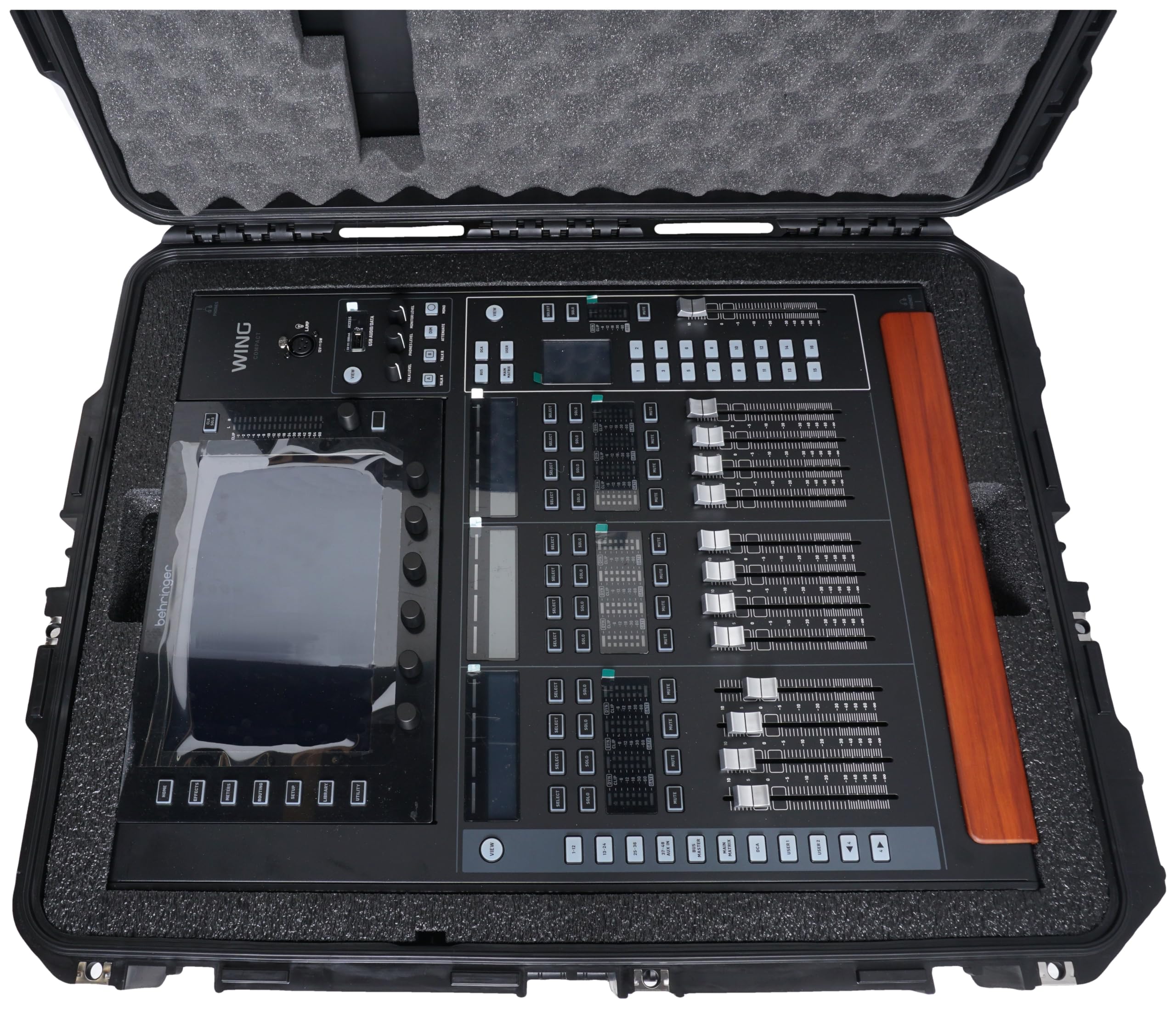 Case Club Case fits Behringer WING Compact Mixer. Pre-Cut, Heavy Duty, Wheeled, & Waterproof
