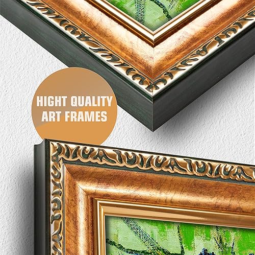 Miniatura 547 de A&T ARTWORK The Starry Night de Vincent Van Gogh. Tamaño del marco: 36 x 30 pulgadas, tamaño de la imagen: 30 x 24 pulgadas, reproducciones clásicas