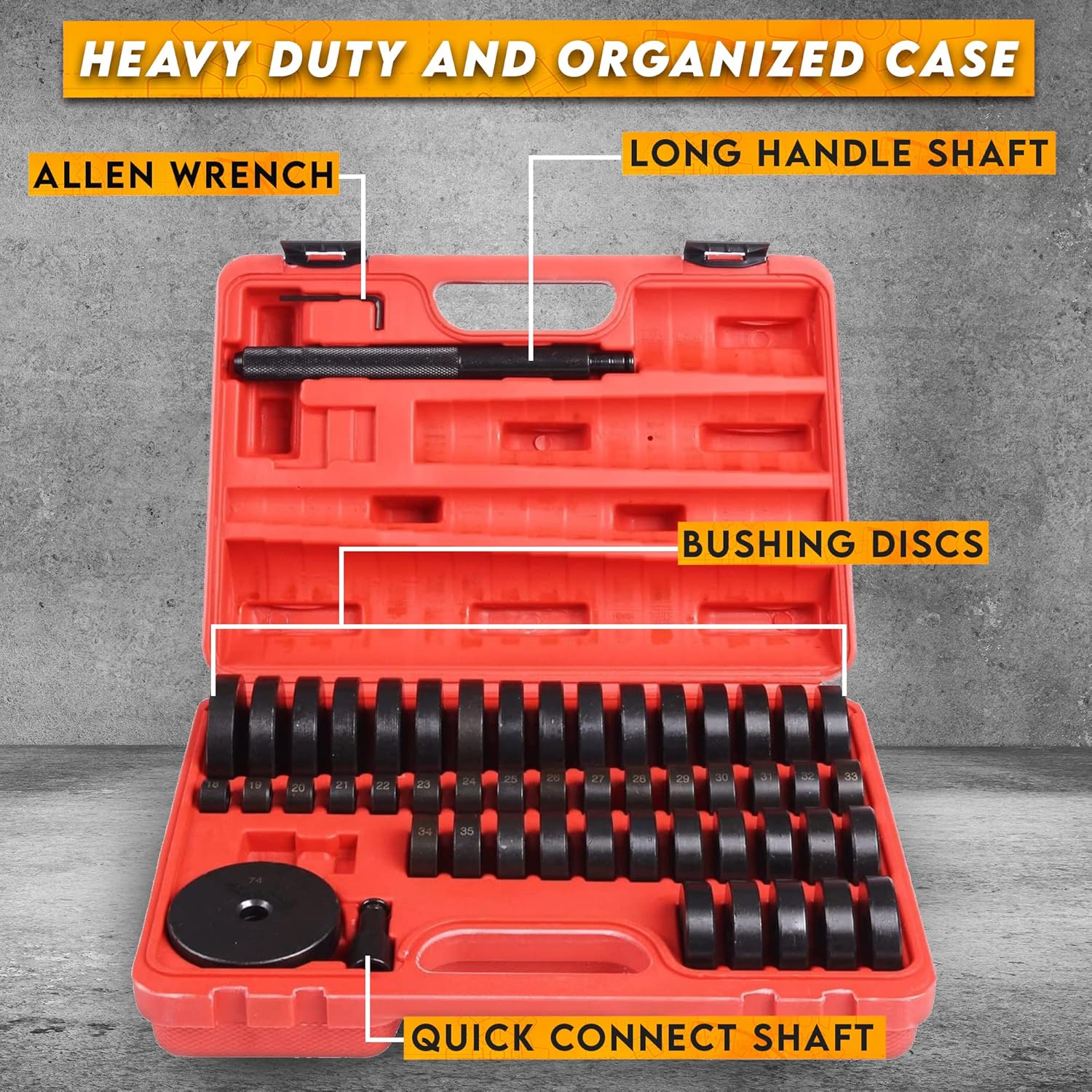 Buy Shankly Bushing Removal Tool, Bushing Driver Set or Bushing Press