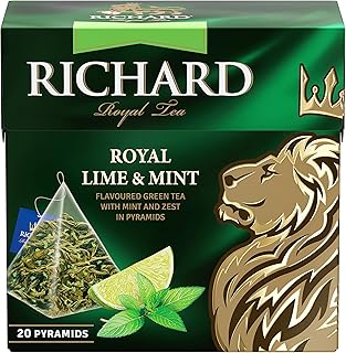 Royal Lime & Mint, flavored green tea 20 pyramid tea bags